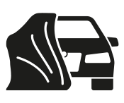 Icon of car with a cover